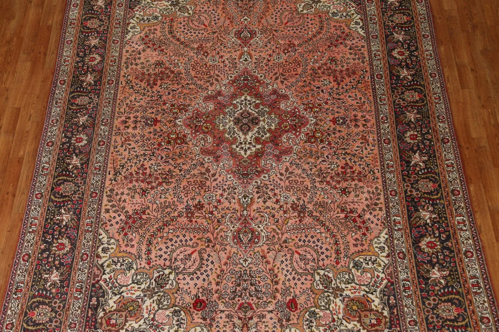 Vintage Floral Tabriz Persian Area Rug 8x11