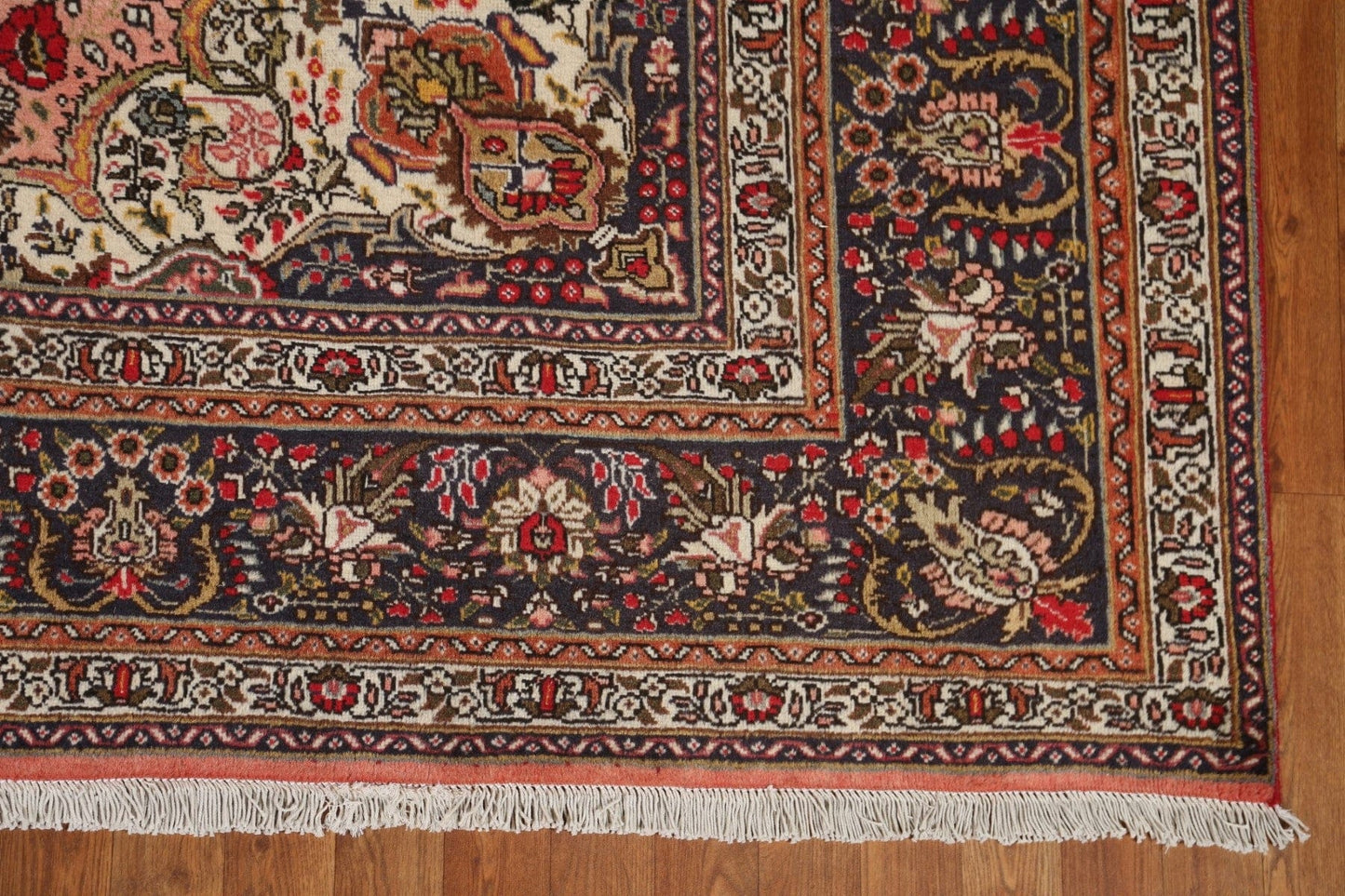 Vintage Floral Tabriz Persian Area Rug 8x11