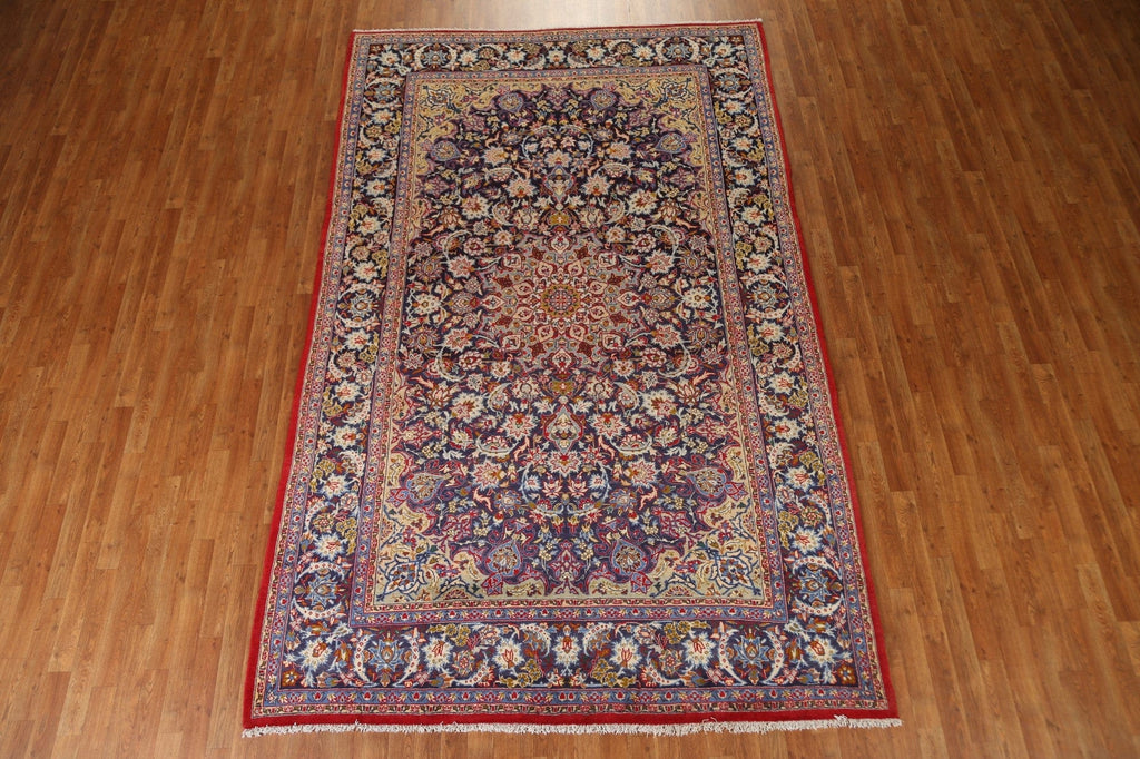 Vintage Floral Isfahan Persian Area Rug 7x11