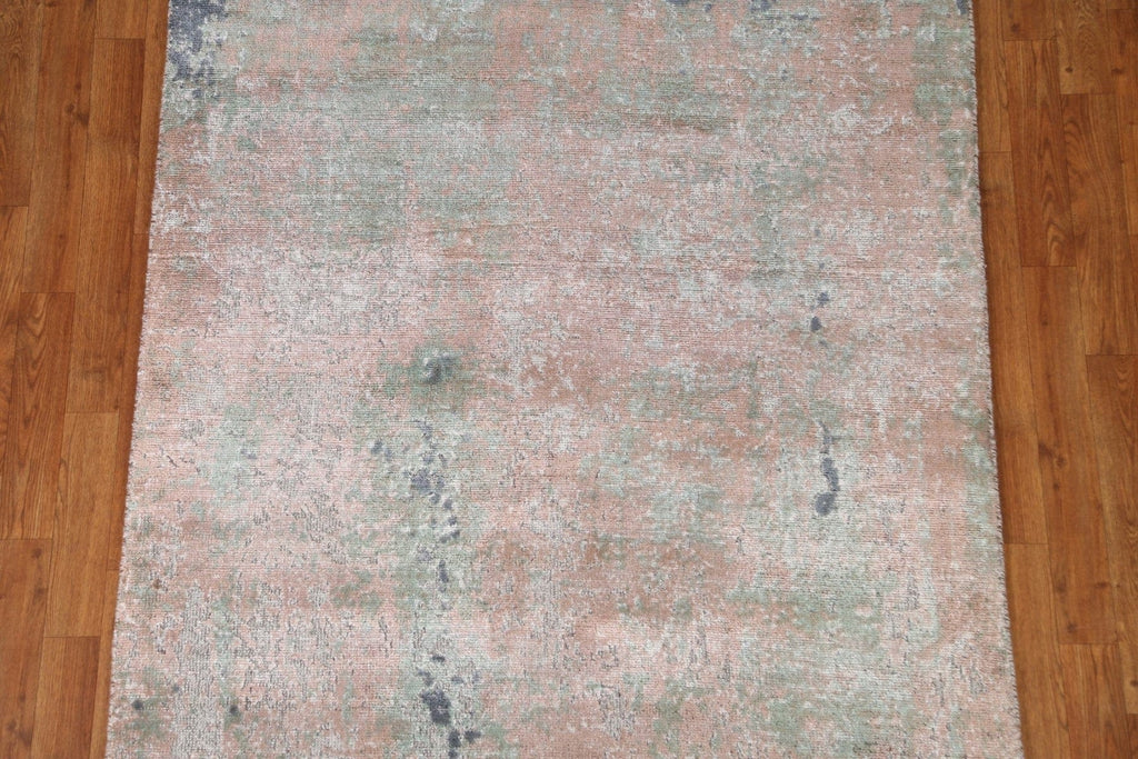 Distressed Look Abstract Area Rug 4x6