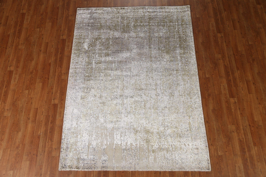 Distressed Look Abstract Area Rug 6x8