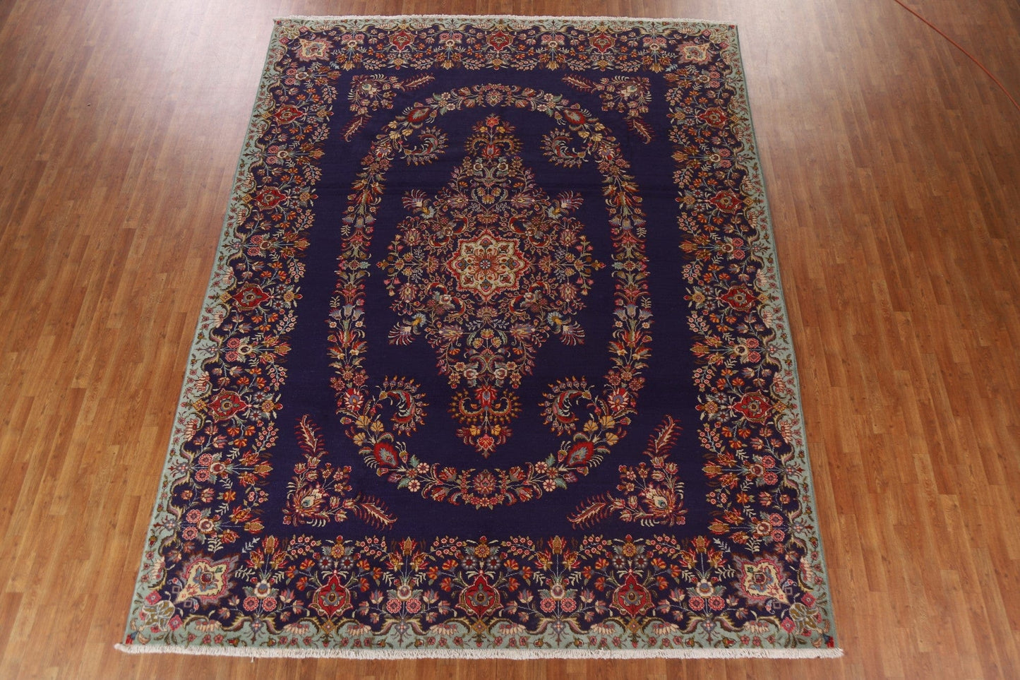 Navy Blue Tabriz Persian Area Rug 10x13