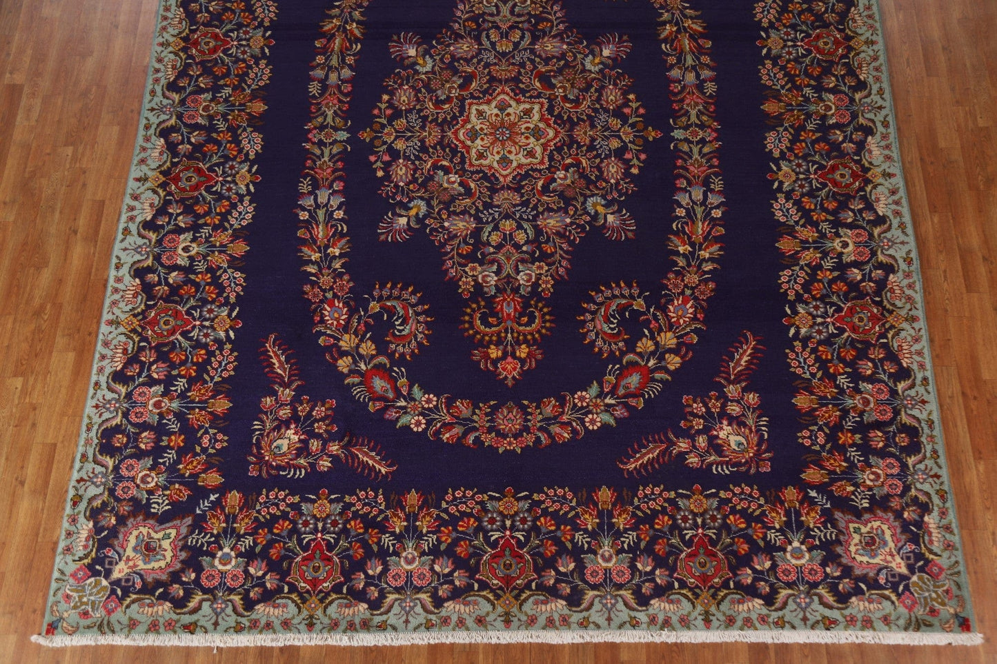 Navy Blue Tabriz Persian Area Rug 10x13