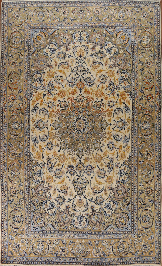 Floral Ivory Najafabad Persian Area Rug 9x13