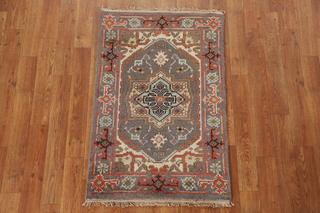 Gray Heriz Serapi Wool Rug 2x3