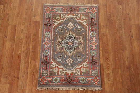 Gray Heriz Serapi Wool Rug 2x3