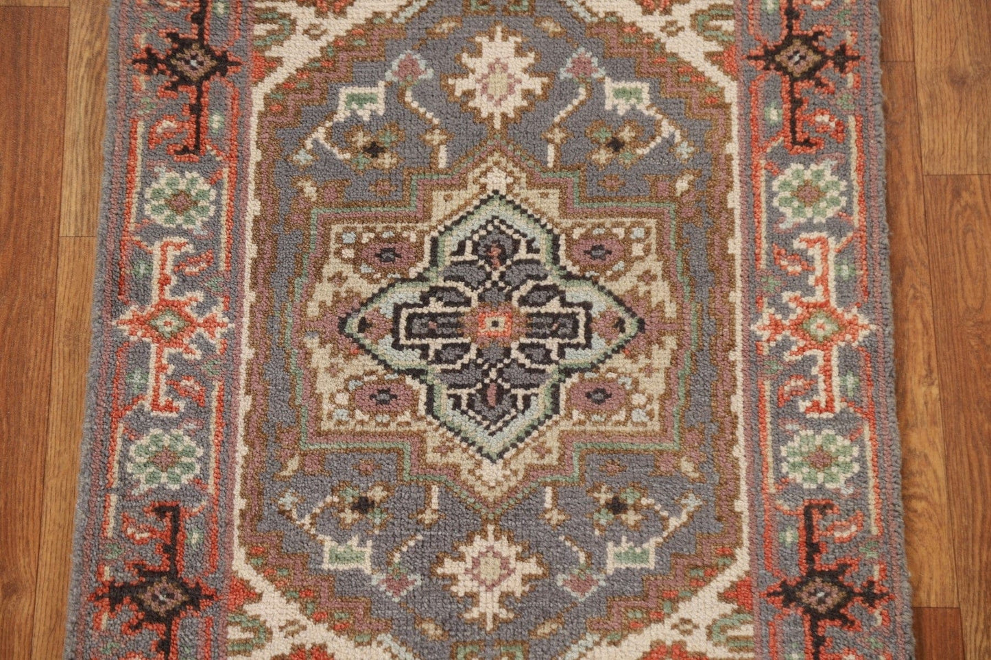 Gray Heriz Serapi Wool Rug 2x3