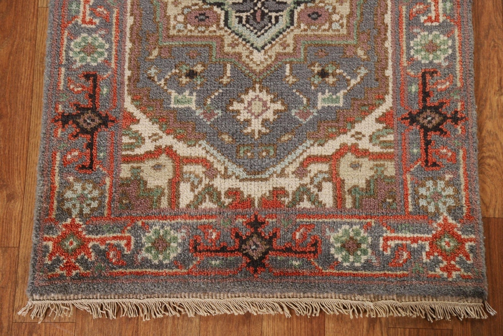 Gray Heriz Serapi Wool Rug 2x3