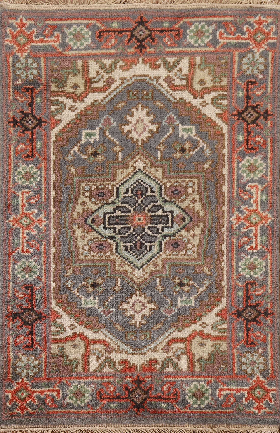 Gray Heriz Serapi Wool Rug 2x3