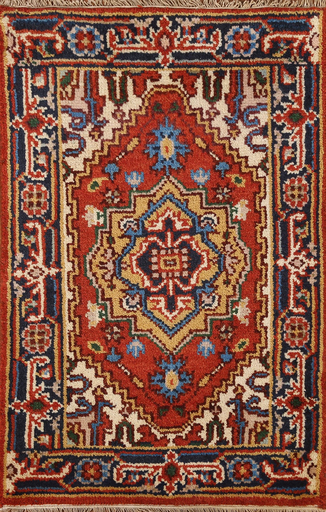 Geometric Heriz Serapi Oriental Rug 2x3