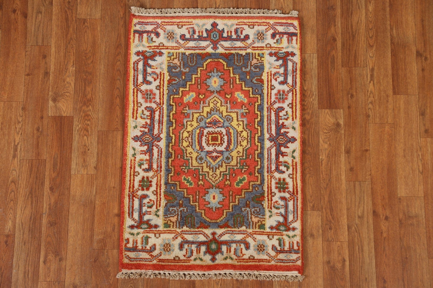 Geometric Heriz Serapi Oriental Rug 2x3