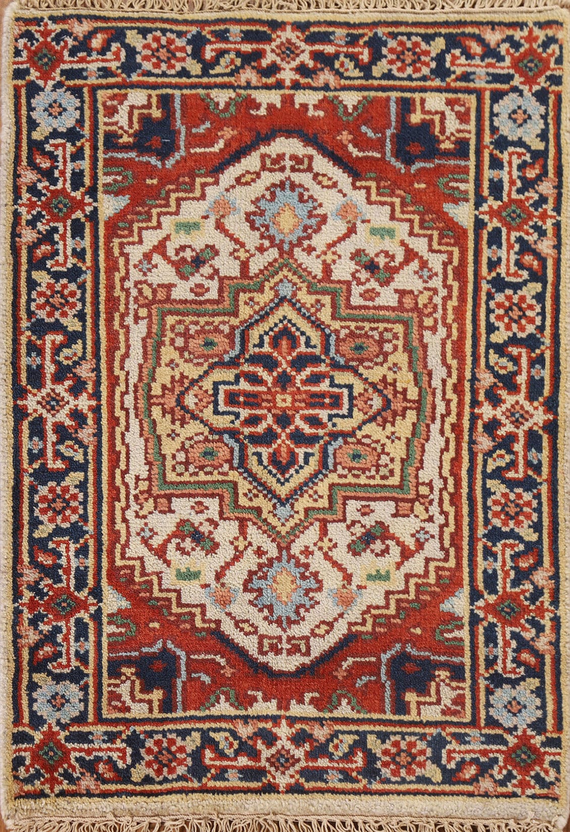 Geometric Heriz Serapi Oriental Rug 2x3