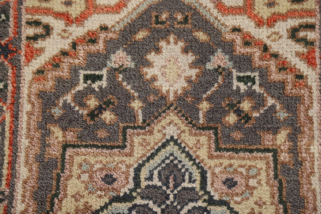 Gray Wool Heriz Serapi Oriental Rug 2x3