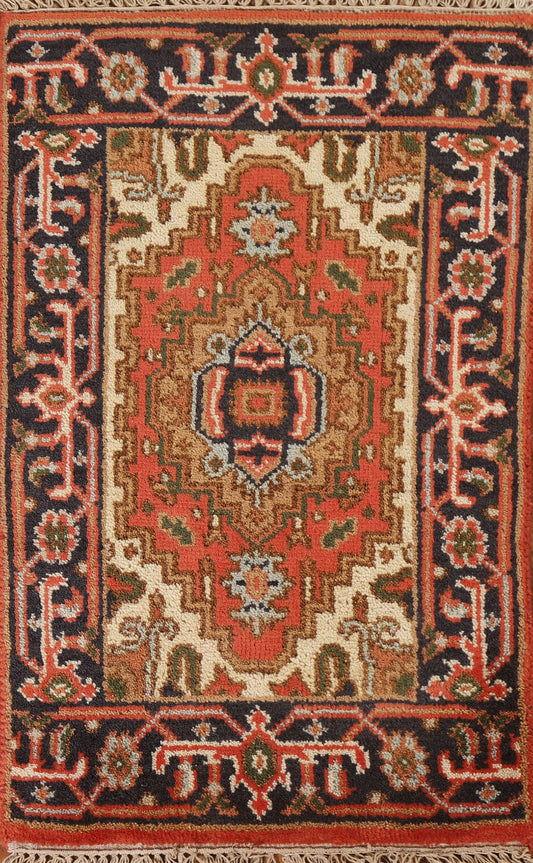 Geometric Heriz Serapi Oriental Rug 2x3