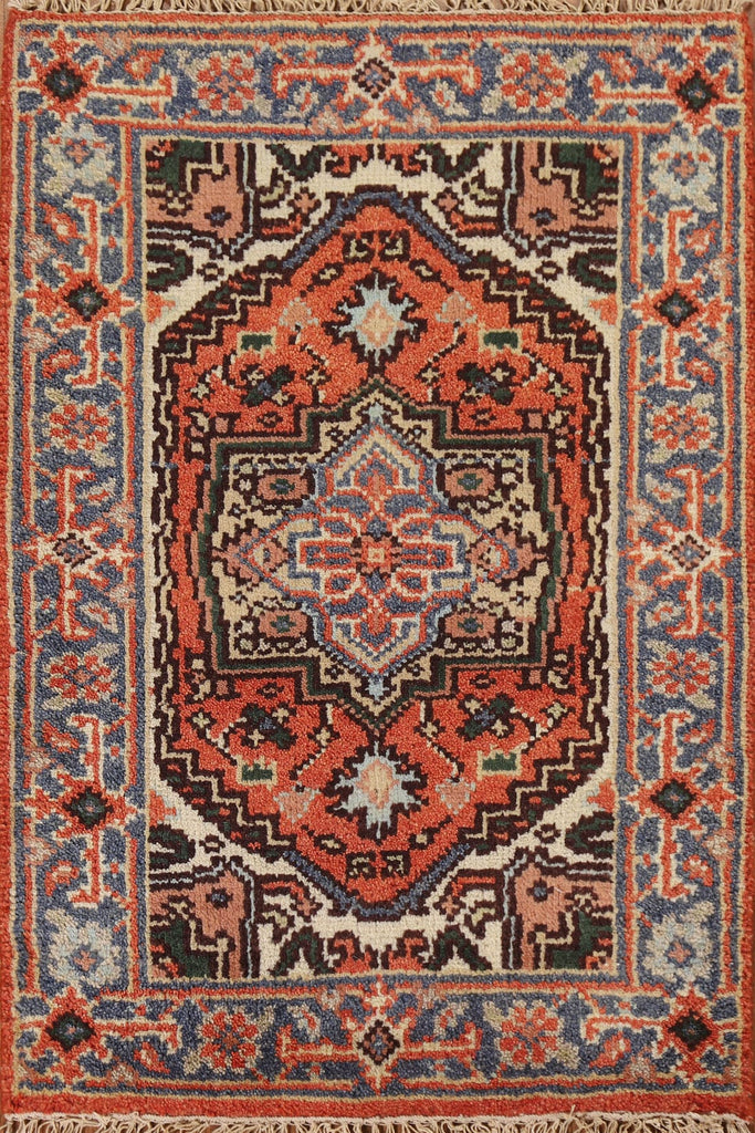 Geometric Heriz Serapi Handmade Rug 2x3