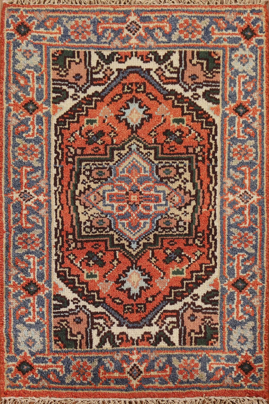 Geometric Heriz Serapi Handmade Rug 2x3