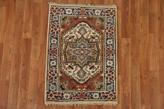 Geometric Heriz Serapi Oriental Wool Rug 2x3