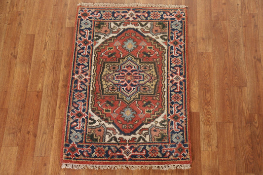 Hand-Knotted Heriz Serapi Oriental Rug 2x3