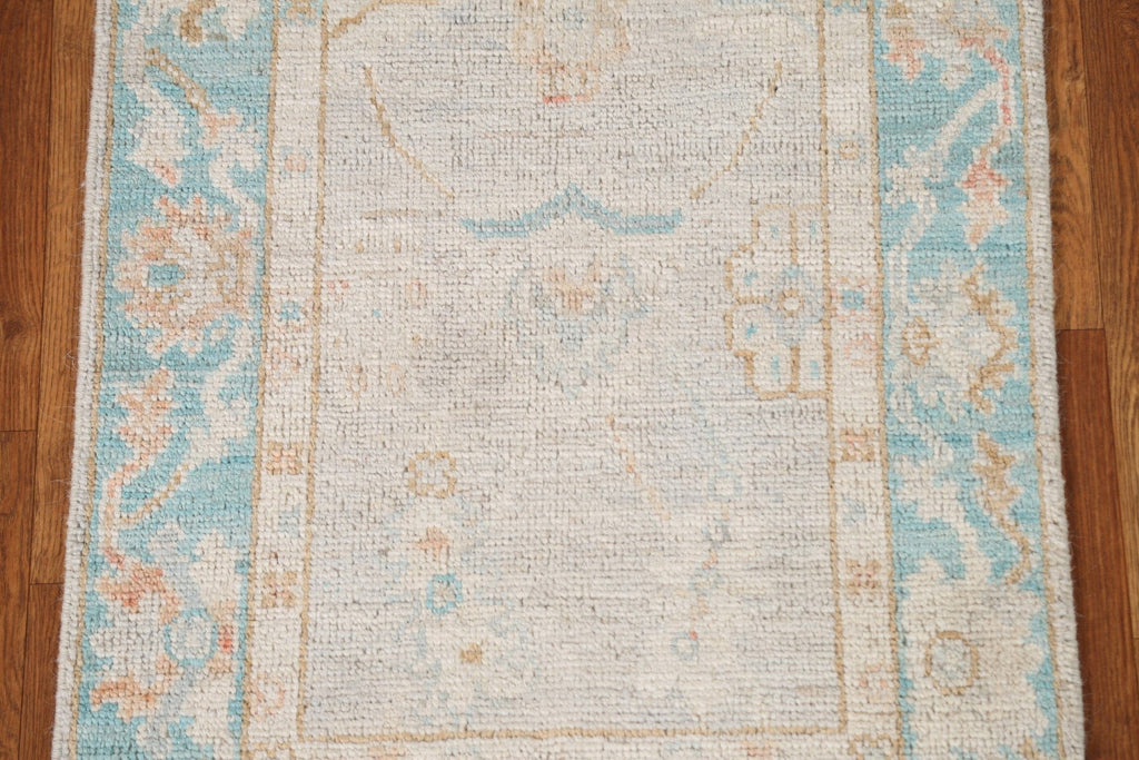 Muted Wool Oushak Turkish Wool Rug 2x3