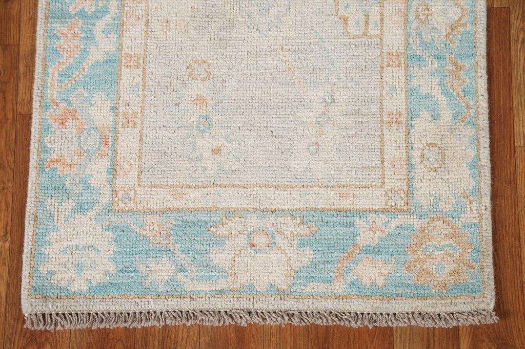 Muted Wool Oushak Turkish Wool Rug 2x3