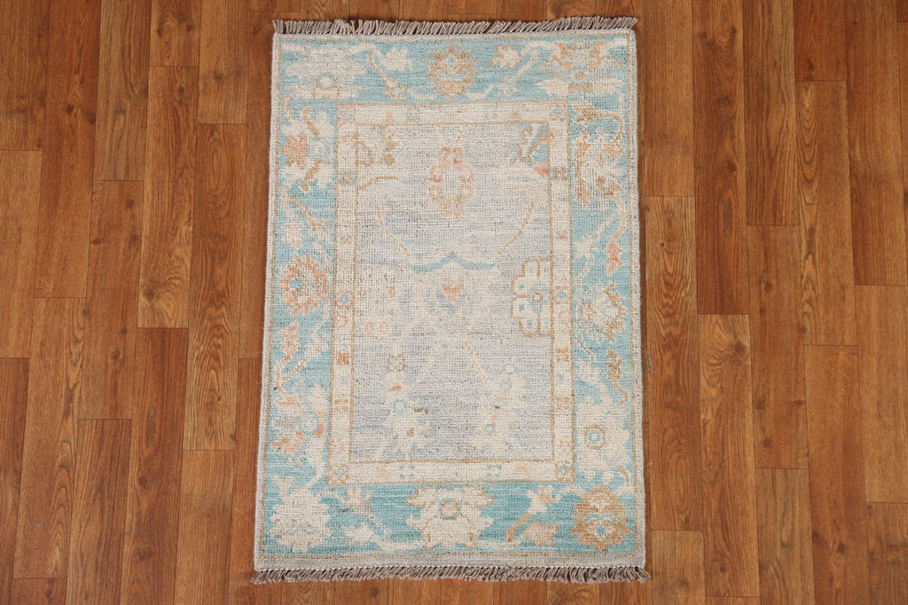 Handmade Oushak Oriental Wool Rug 2x3