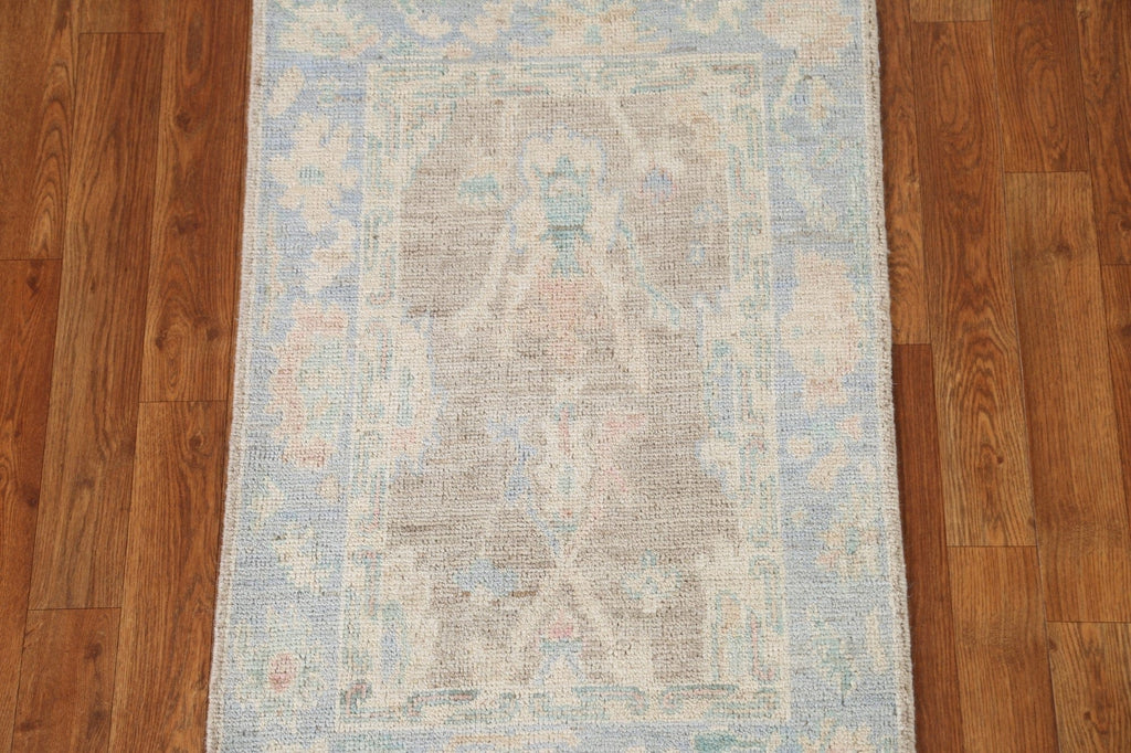 Muted Oushak Turkish Area Rug 2x3