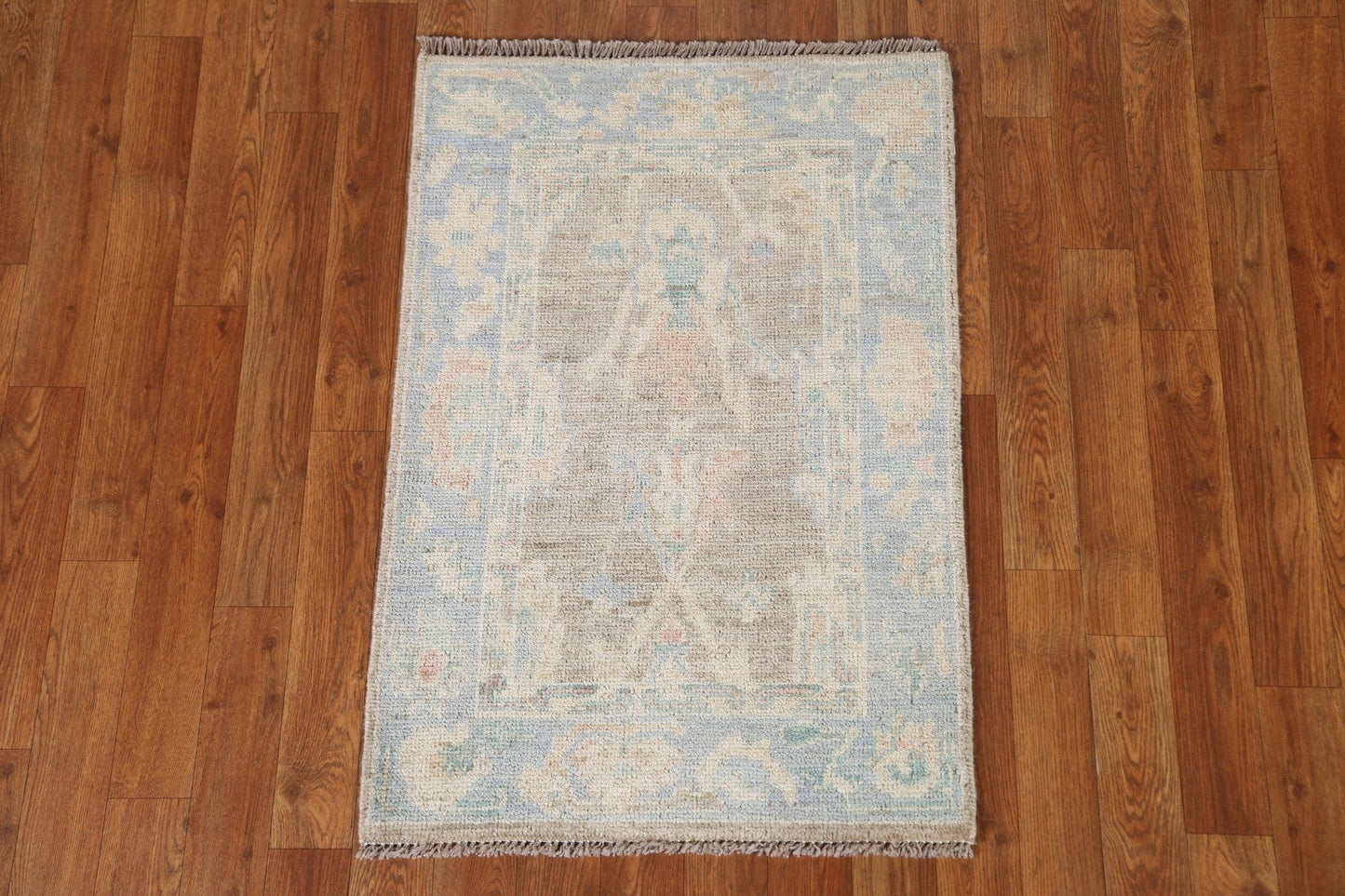 Muted Oushak Turkish Area Rug 2x3