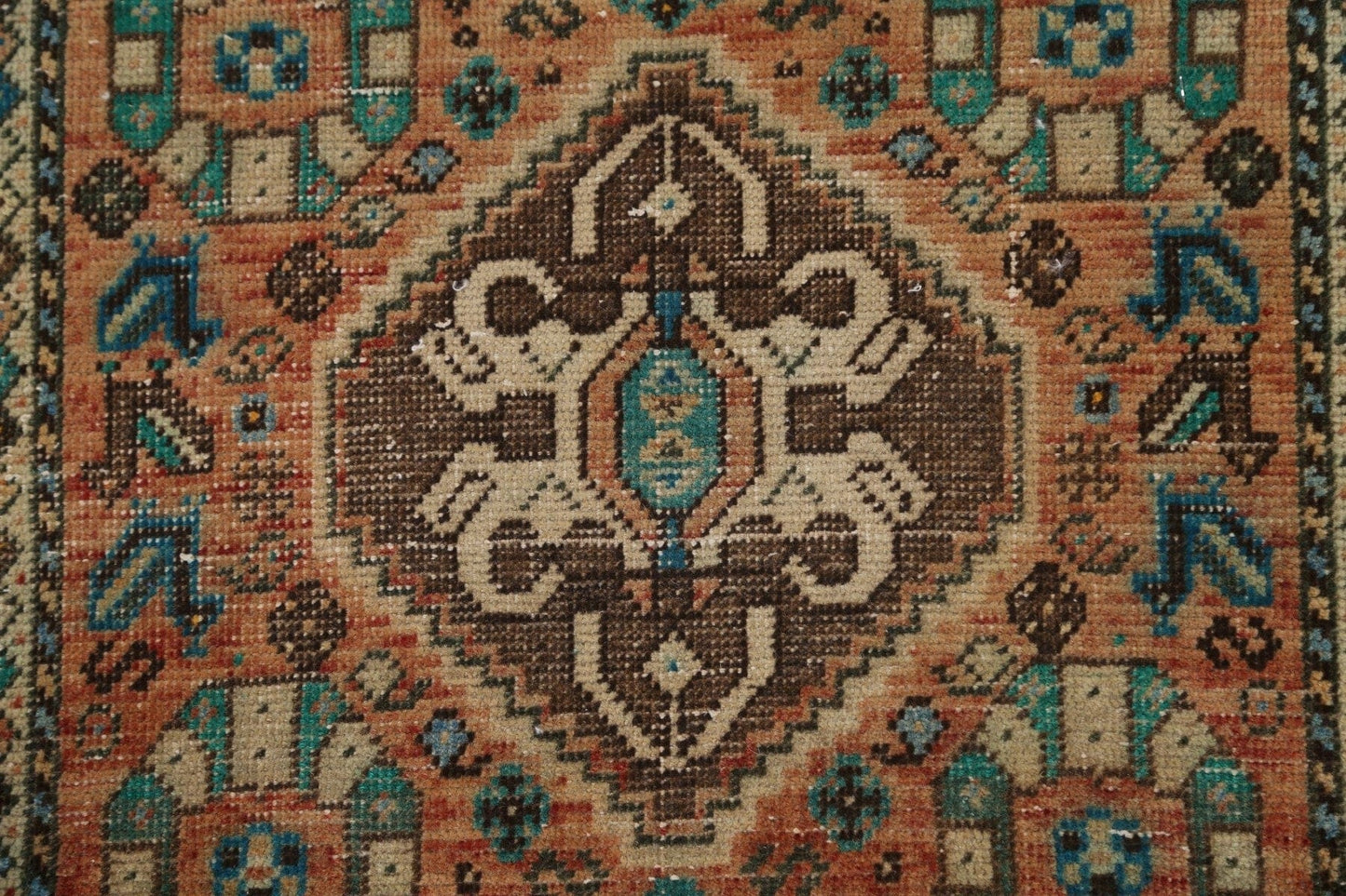 Tribal Gharajeh Persian Square Rug 2x2