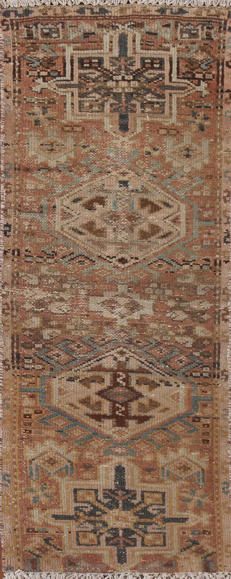 Tribal Gharajeh Persian Runner Rug 2x5