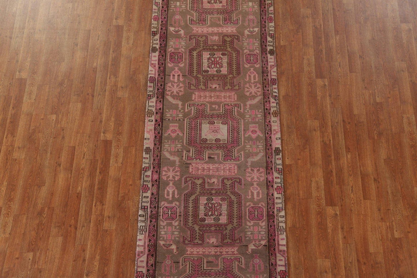 Vintage Meshkin Persian Runner Rug 3x10