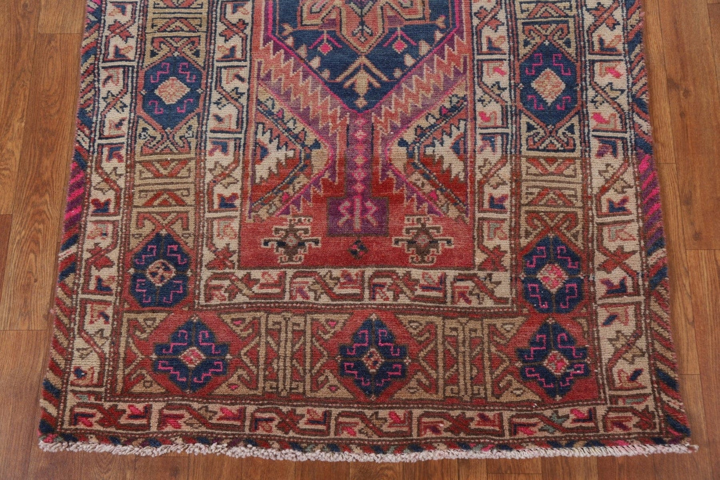 Wool Shiraz Persian Runner Rug 4x11