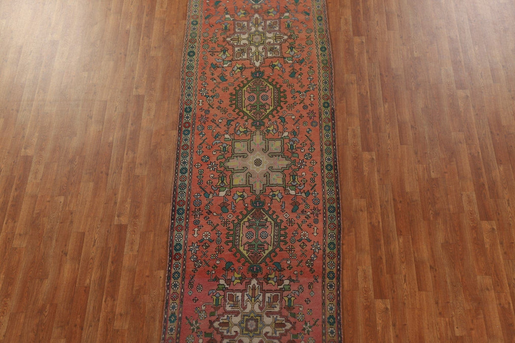 Vegetable Dye Heriz Persian Runner Rug 3x13