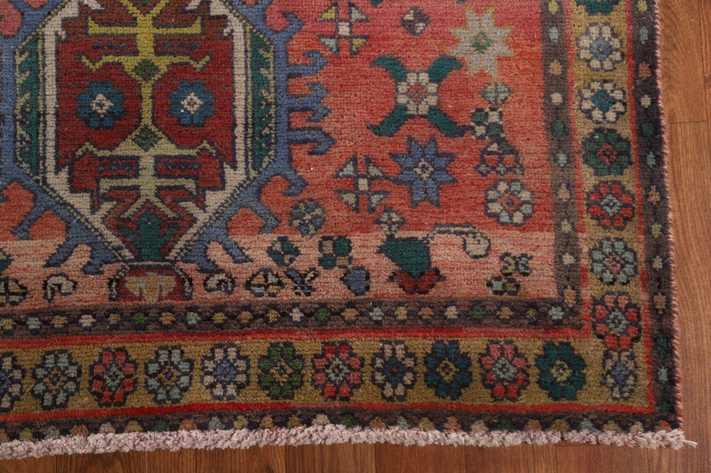 Vegetable Dye Heriz Persian Runner Rug 3x13