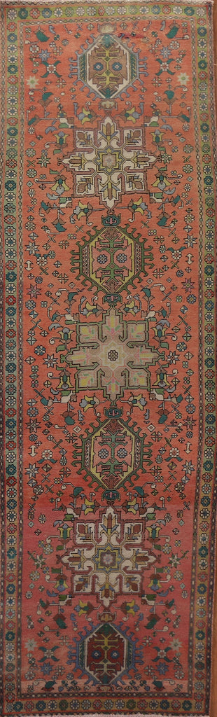 Vegetable Dye Heriz Persian Runner Rug 3x13