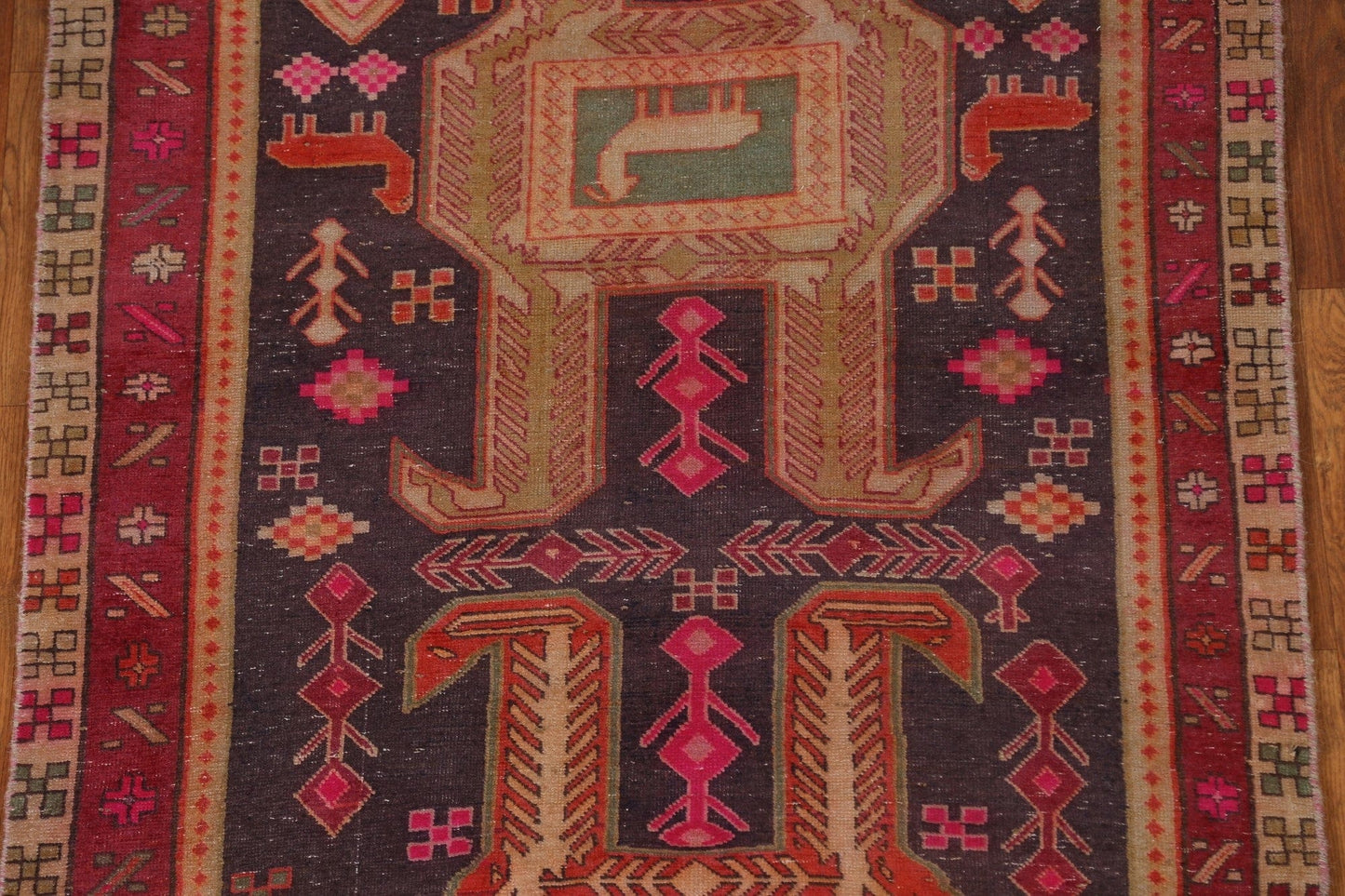 Tribal Meshkin Persian Runner Rug 4x10