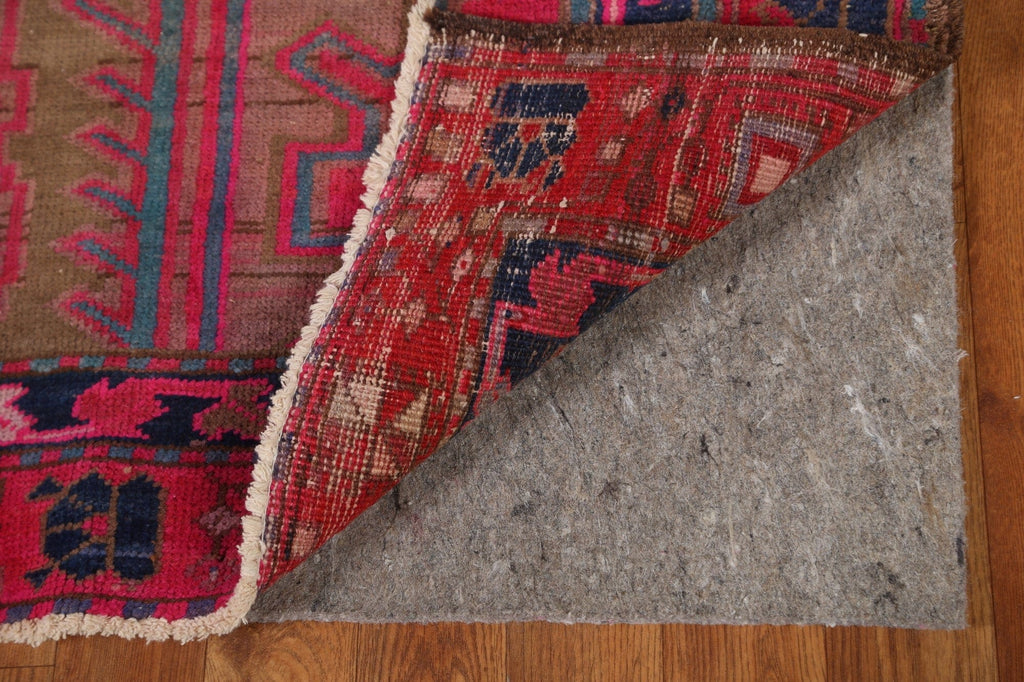 Vintage Meshkin Persian Runner Rug 4x10