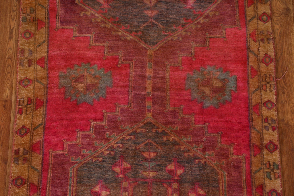 Geometric Meshkin Persian Runner Rug 3x10