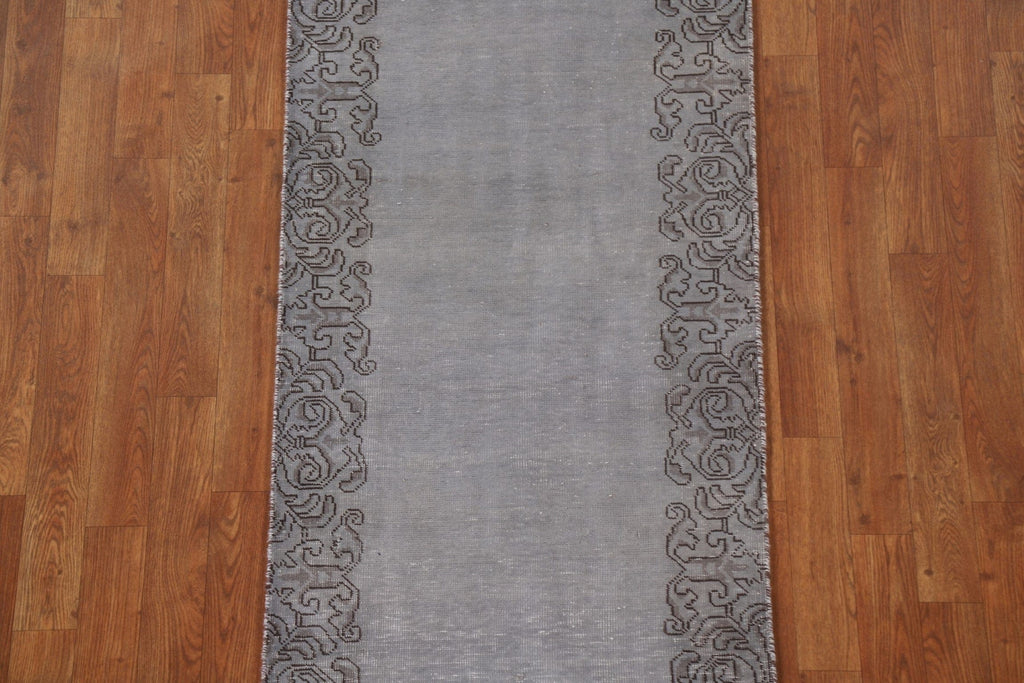 Over-Dyed Tabriz Persian Runner Rug 3x16