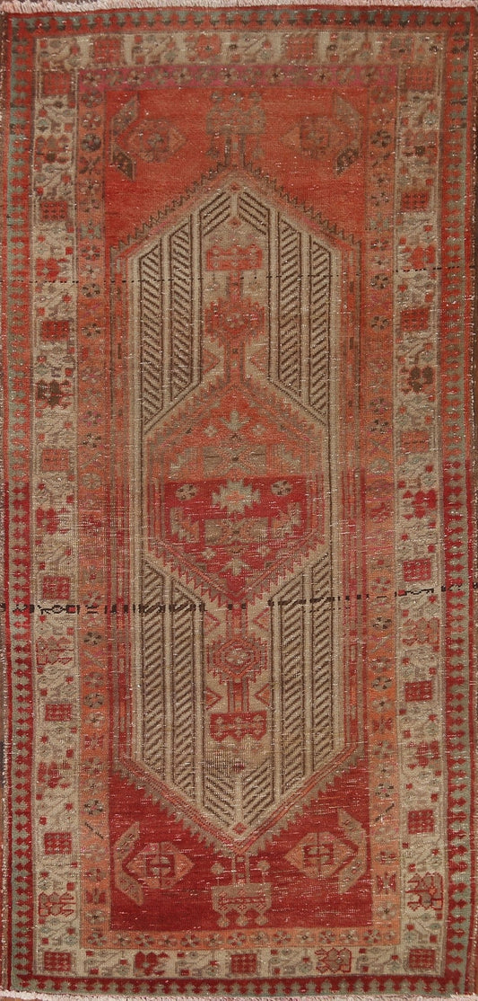 Tribal Ardebil Persian Runner Rug 3x7