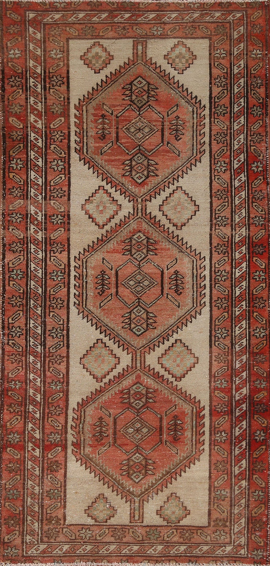 Geometric Ardebil Persian Runner Rug 3x7