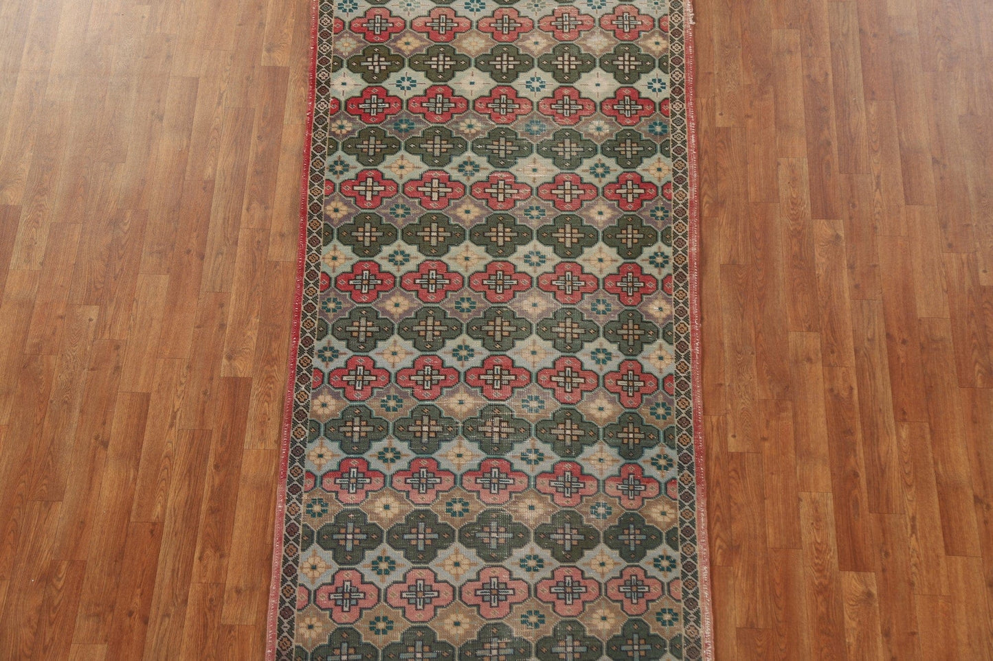 All-Over Tabriz Persian Runner Rug 4x9