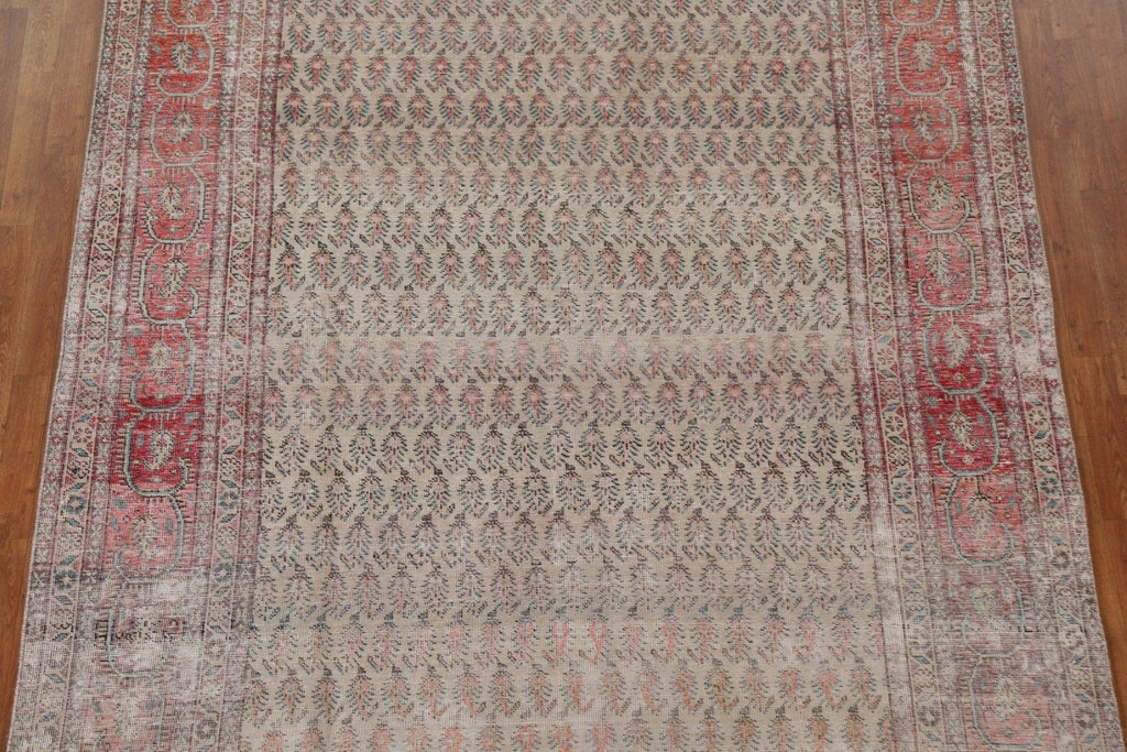 Distressed Botemir Persian Area Rug 7x11