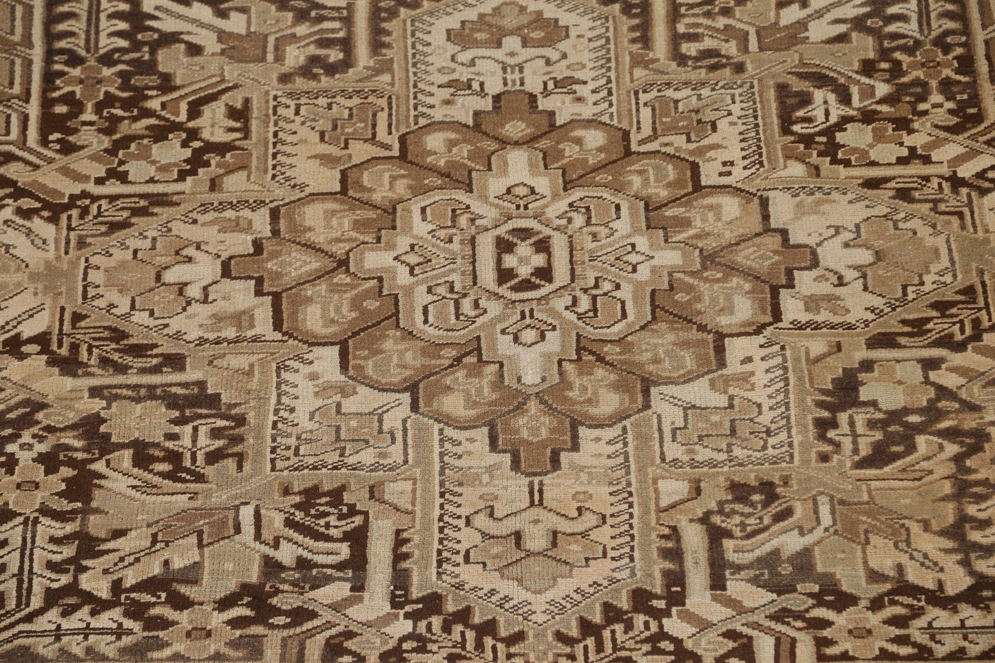 Geometric Heriz Persian Large Rug 10x14