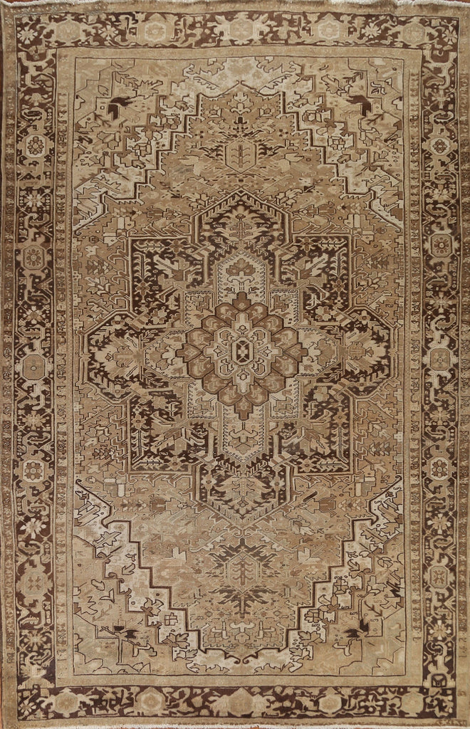 Geometric Heriz Persian Large Rug 10x14