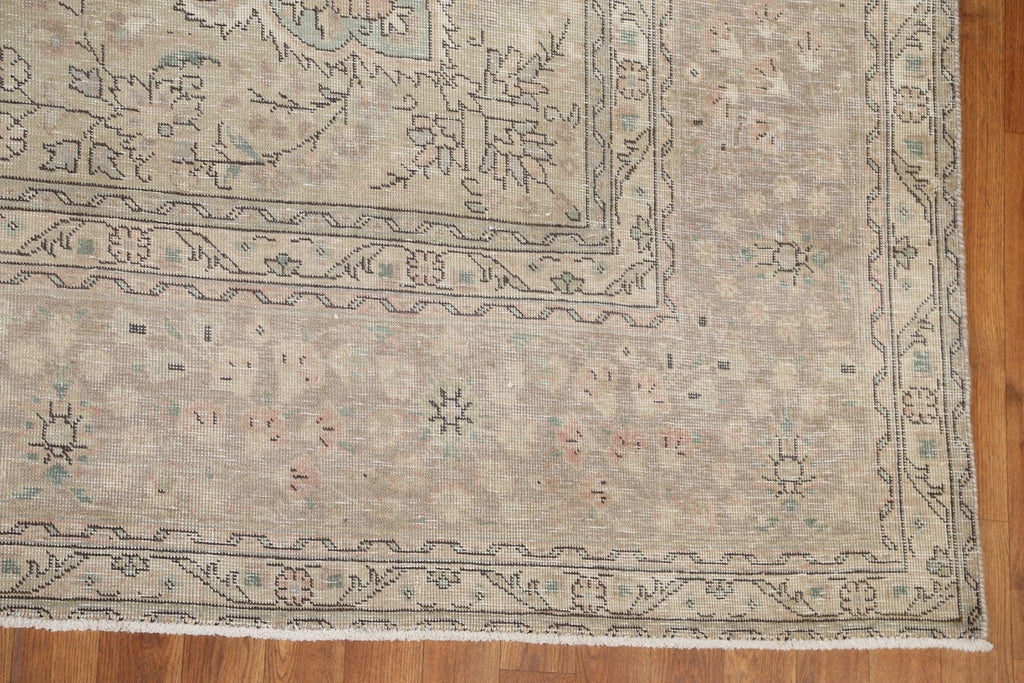 Distressed Tabriz Persian Area Rug 10x12