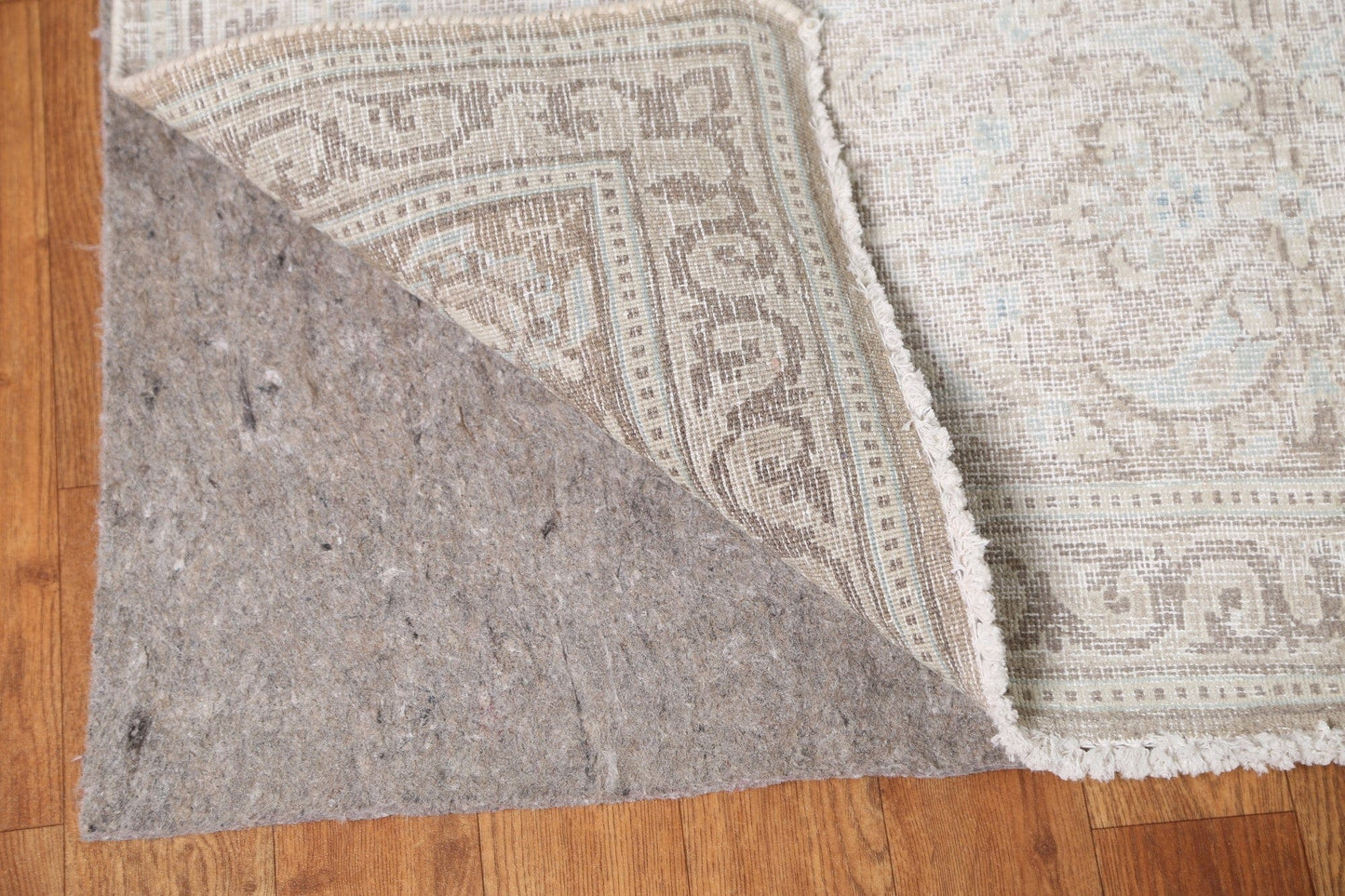 Distressed Muted Kerman Persian Area Rug 10x13