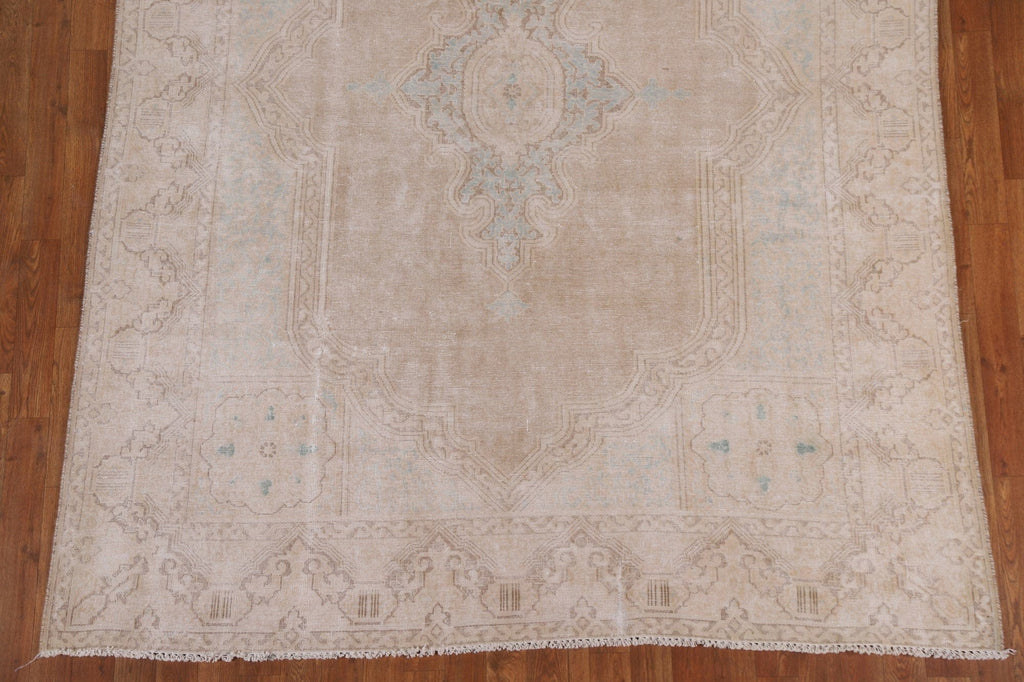 Distressed Kerman Persian Area Rug 6x8