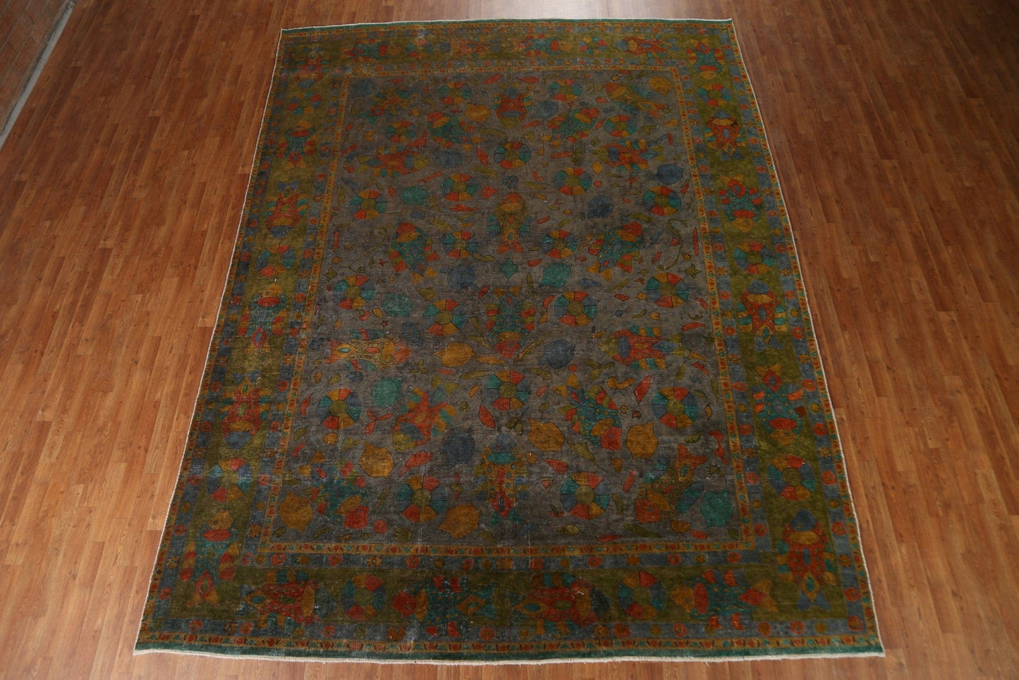 Over-Dyed Tabriz Persian Area Rug 10x13