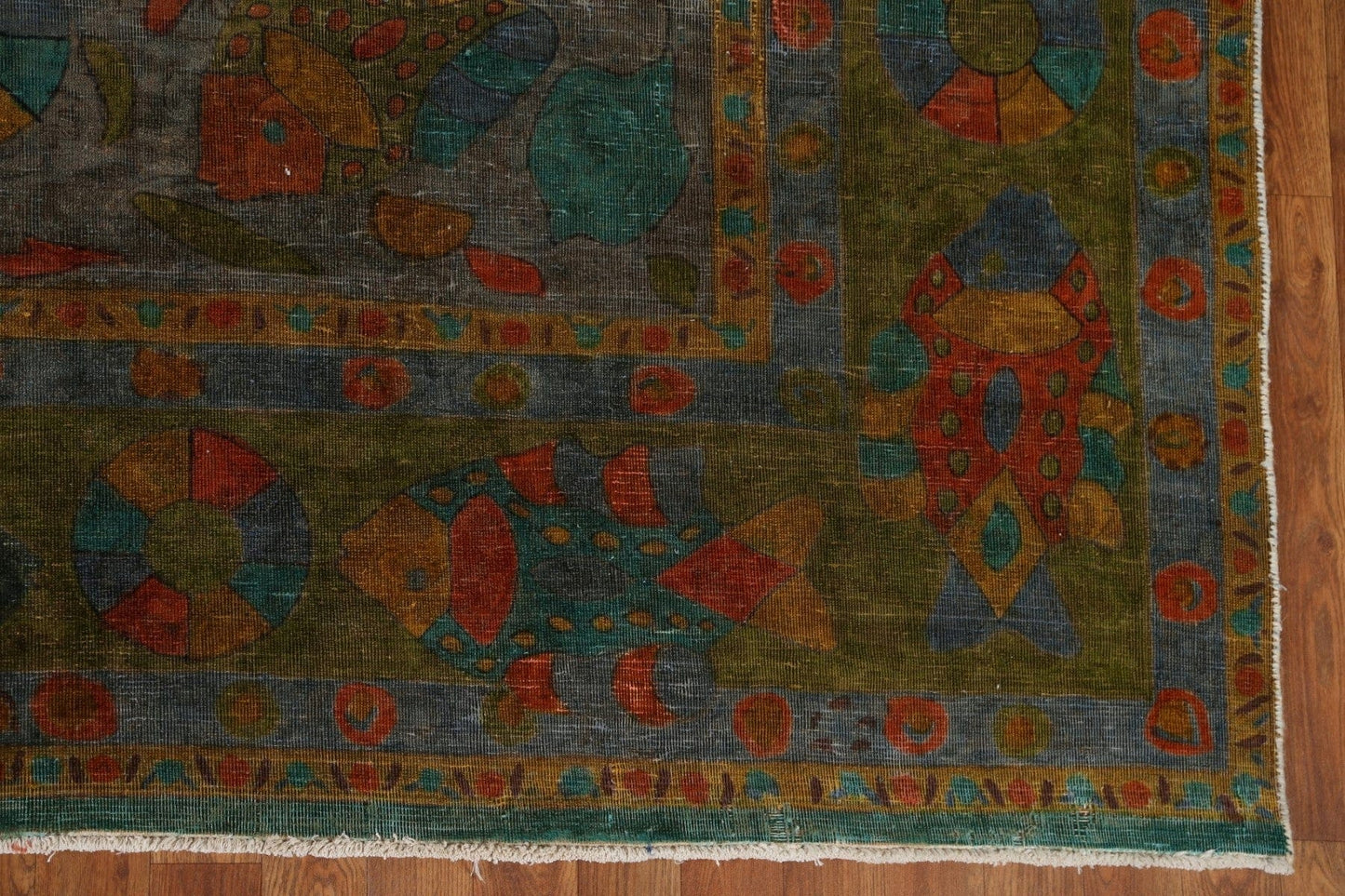 Over-Dyed Tabriz Persian Area Rug 10x13