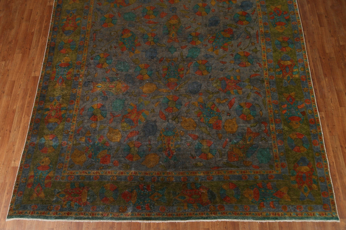 Over-Dyed Tabriz Persian Area Rug 10x13